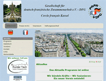 Tablet Screenshot of cercle-francais-kassel.de